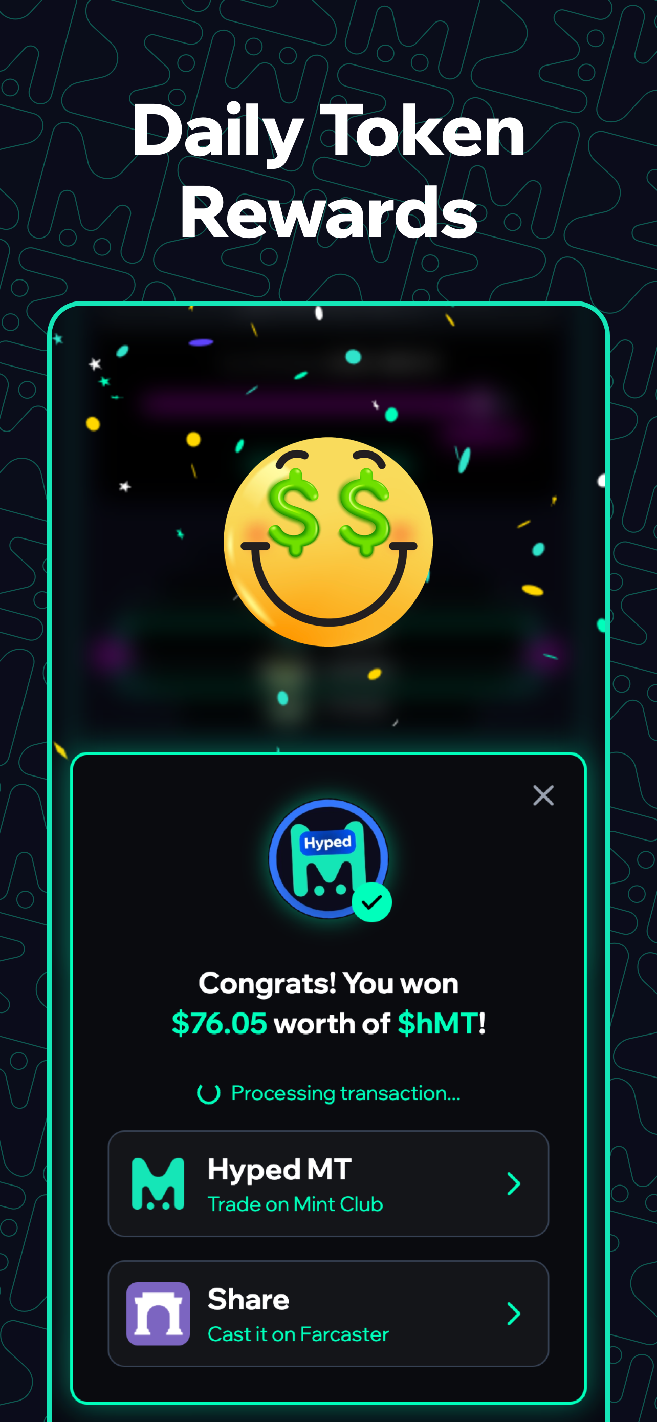 MintDrop: Daily Raffle - Farcaster Mini Apps screenshot